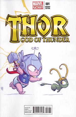 Thor God Of Thunder #1 Cover C Variant Skottie Young Baby Cover Recommended Back Issues