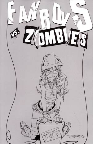 Fanboys vs Zombies #8 Incentive Khary Randolph Sketch Cover