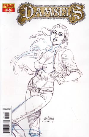 Damsels #3 Incentive Joseph Michael Linsner Sketch Cover