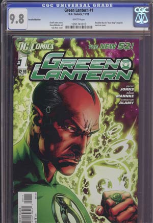 Green Lantern Vol 5 #1 Cover H 1st Ptg Regular Ivan Reis Cover Recall Version CGC 9.8