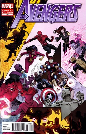 Avengers Vol 4 #34 Cover B Variant Final Issue Cover