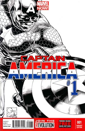 Captain America Vol 7 #1 Cover F Incentive Joe Quesada Sketch Cover