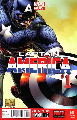 Captain America Vol 7 #1 Cover G Incentive Joe Quesada Variant Cover