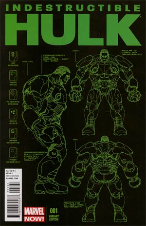 Indestructible Hulk #1 Cover D Incentive Leinil Francis Yu Design Variant Cover