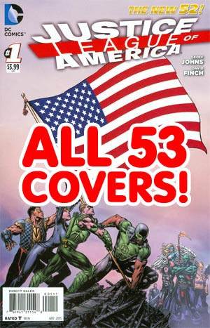 Justice League Of America Vol 3 #1 Complete 53 Flag Covers Pack (Does Not Include Combo Edition)