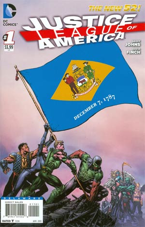 Justice League Of America Vol 3 #1 Variant Delaware Flag Cover