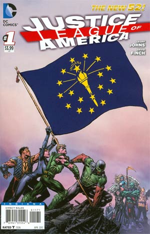 Justice League Of America Vol 3 #1 Variant Indiana Flag Cover