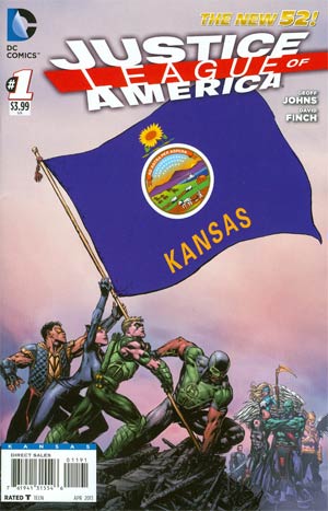 Justice League Of America Vol 3 #1 Variant Kansas Flag Cover