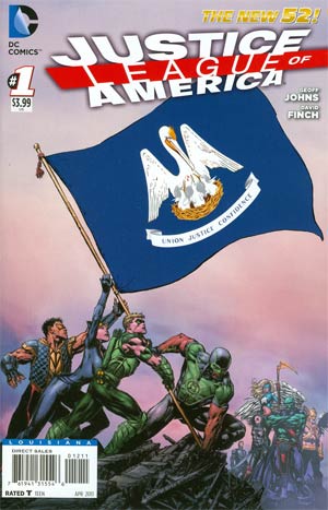 Justice League Of America Vol 3 #1 Variant Louisiana Flag Cover