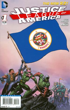 Justice League Of America Vol 3 #1 Variant Minnesota Flag Cover