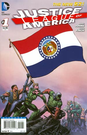 Justice League Of America Vol 3 #1 Variant Missouri Flag Cover