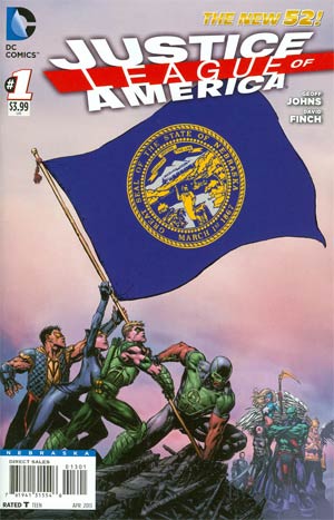 Justice League Of America Vol 3 #1 Variant Nebraska Flag Cover