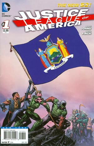 Justice League Of America Vol 3 #1 Variant New York Flag Cover