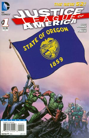 Justice League Of America Vol 3 #1 Variant Oregon Flag Cover