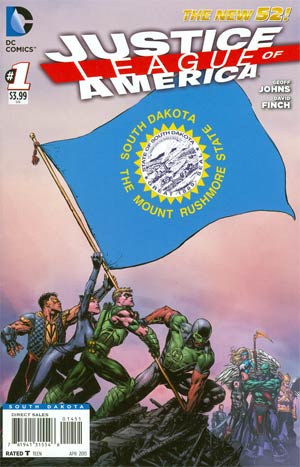 Justice League Of America Vol 3 #1 Variant South Dakota Flag Cover