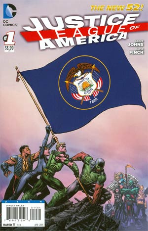 Justice League Of America Vol 3 #1 Variant Utah Flag Cover