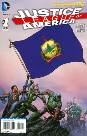 Justice League Of America Vol 3 #1 Variant Vermont Flag Cover