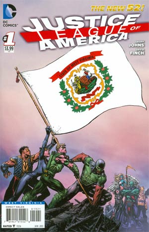Justice League Of America Vol 3 #1 Variant West Virginia Flag Cover