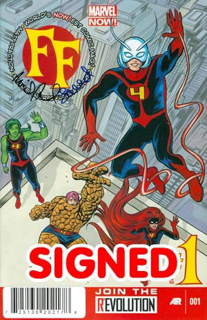 FF Vol 2 #1 Cover F DF Signed By Mike Allred