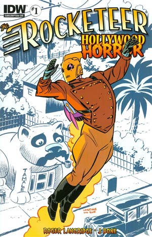 Rocketeer Hollywood Horror #1 Cover B Variant J Bone Subscription Cover