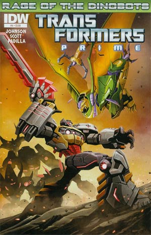 Transformers Prime Rage Of The Dinobots #4 Cover A