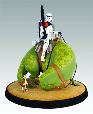 Star Wars Sandtrooper On Dewback Maquette