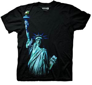 Doctor Who Angel Of Liberty Previews Exclusive Black T-Shirt Large