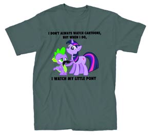 My Little Pony I Watch MLP Previews Exclusive Charcoal T-Shirt Large