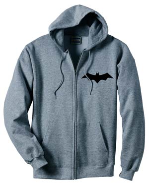 Animated Batman Symbol Zip-Up Hoodie XX-Large