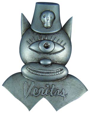 Gary Baseman Cyclops Cat Veritas Pin