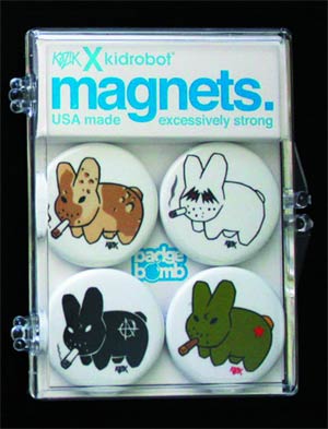 Smorkin Labbits White Background 4-Pack Magnet