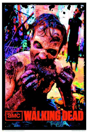 Walking Dead Black Light Poster - Zombie