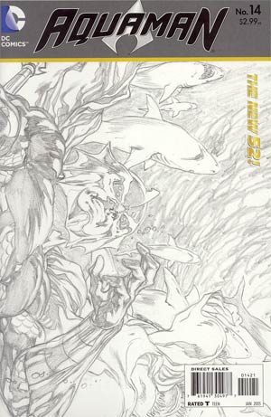 Aquaman Vol 5 #14 Incentive Ivan Reis Sketch Cover (Throne Of Atlantis Prelude)