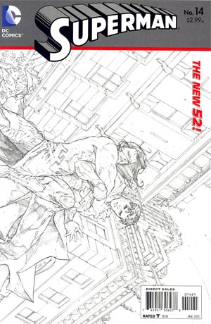 Superman Vol 4 #14 Incentive Kenneth Rocafort Sketch Cover (Hel On Earth Part 4)