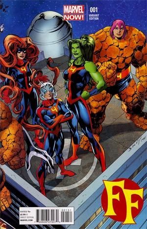 FF Vol 2 #1 Cover E Variant Mark Bagley Connecting Cover