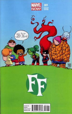 FF Vol 2 #1 Cover C Variant Skottie Young Baby Cover