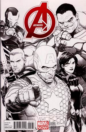 Avengers Vol 5 #1 Cover H Incentive Steve McNiven Sketch Cover