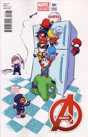 Avengers Vol 5 #1 Cover C Variant Skottie Young Baby Cover