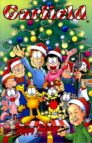 Garfield #8 Incentive Gary Barker Santa Meets Jim Davis Variant Cover