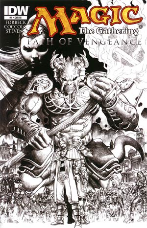 Magic The Gathering Path Of Vengeance #1 Cover B Incentive Martin Coccolo Variant Cover