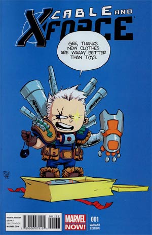 Cable And X-Force #1 Cover B Variant Skottie Young Baby Cover