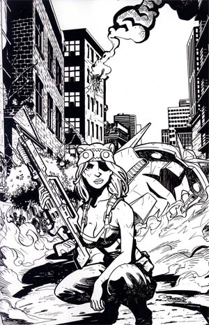 Fanboys vs Zombies #9 Incentive Dominike Domo Stanton Virgin Sketch Cover