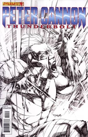 Peter Cannon Thunderbolt Vol 2 #4 Incentive Stephen Segovia Black & White Cover