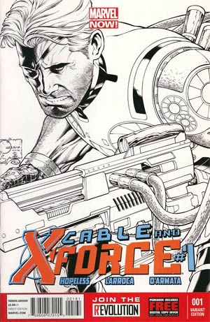 Cable And X-Force #1 Cover F Incentive Joe Quesada Sketch Cover