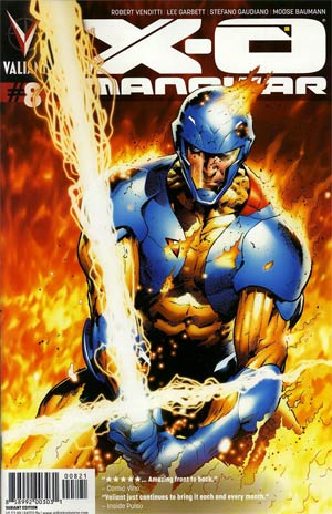 X-O Manowar Vol 3 #8 Cover B Incentive Trevor Hairsine Variant Cover