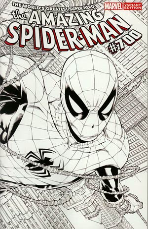 Amazing Spider-Man Vol 2 #700 Cover I Incentive Joe Quesada Sketch Cover