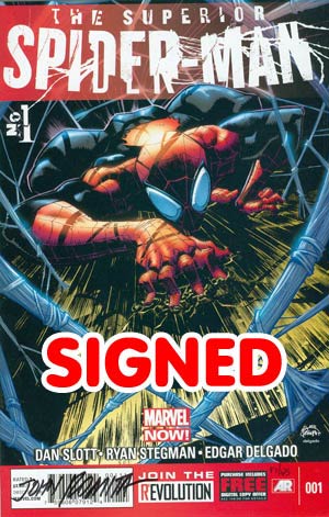 Superior Spider-Man #1 Cover O DF Signed By John Romita Sr