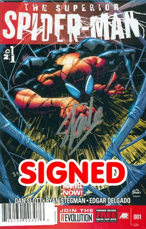 Superior Spider-Man #1 Cover P DF Signed By Stan Lee