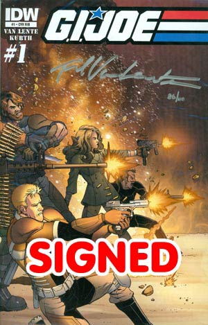 GI Joe Vol 6 #1 Cover G DF Signed By Fred Van Lente