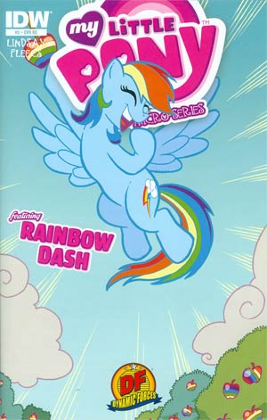My Little Pony Micro-Series #2 Rainbow Dash DF Exclusive Variant Cover